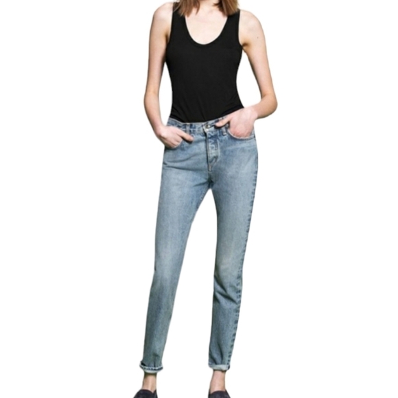 Rag & Bone Huntington blue denim skinny jeans. Cuff up or down. W28 L29 - Picture 10 of 12